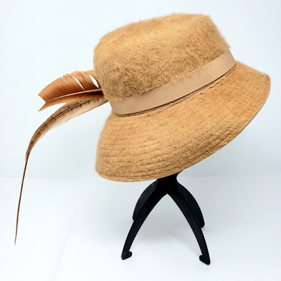 Winner Brand Vintage Tan Fashion Hat Womens 22 - Picture 6 of 9
